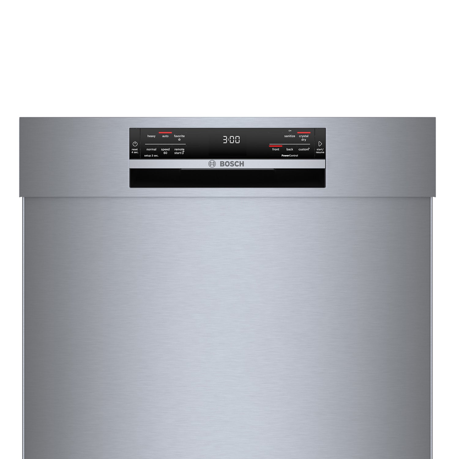 Bosch 24 Inch Stainless Steel Smart Dishwasher with Home Connect & Third Rack - SHE78CM5N | Energy Efficient, Ultra Quiet Cleaning for Large Families & Open Kitchen Designs