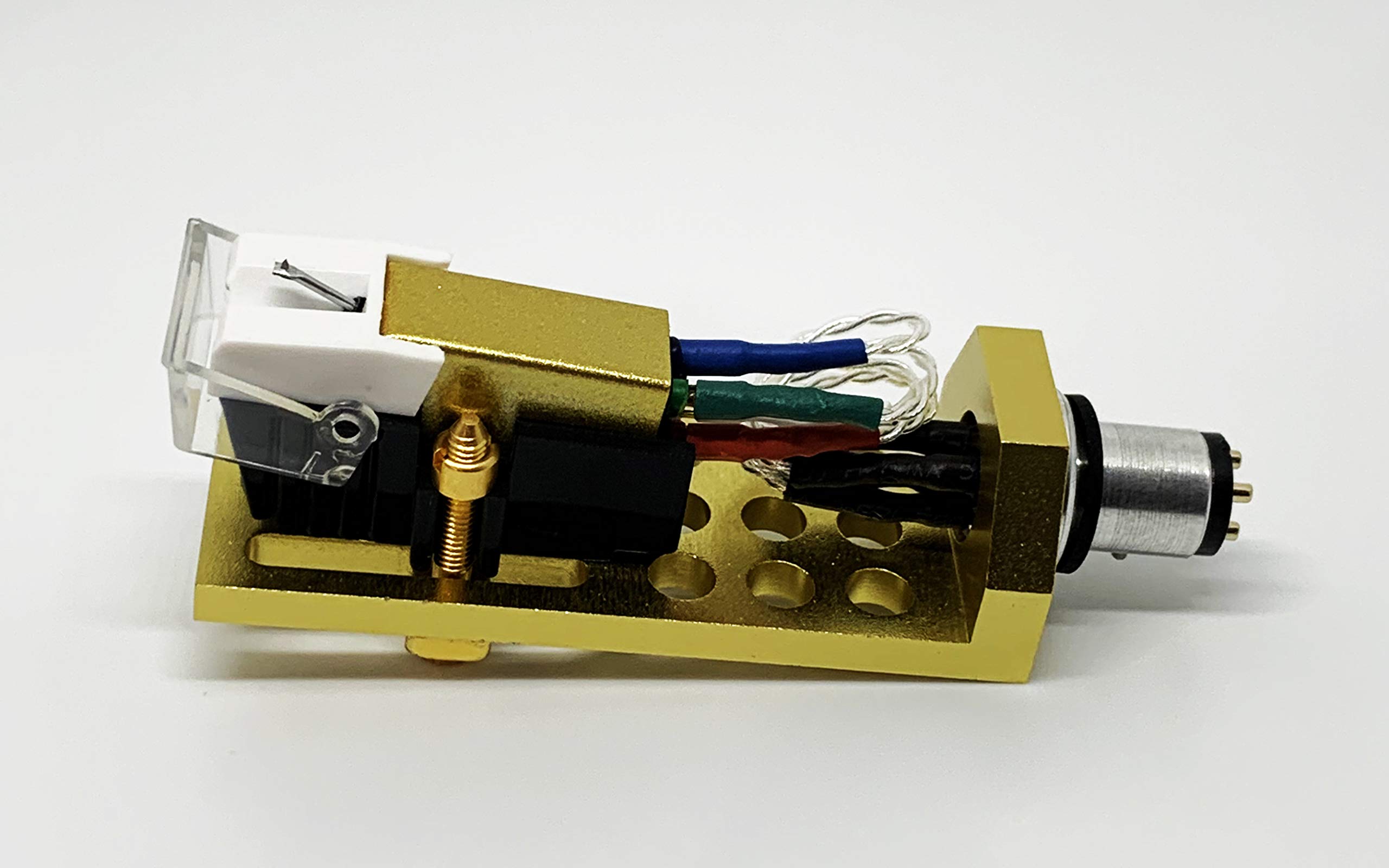 Stanton T55 USB, T52, STR820, T50, STR850, T120C, T90 USB, STR860, STR8150 Turntable Cartridge & Stylus - Conical Needle with Gold Headshell & Mounting Bolts - Perfect for DJs, Vinyl Enthusiasts & Home Audio Systems