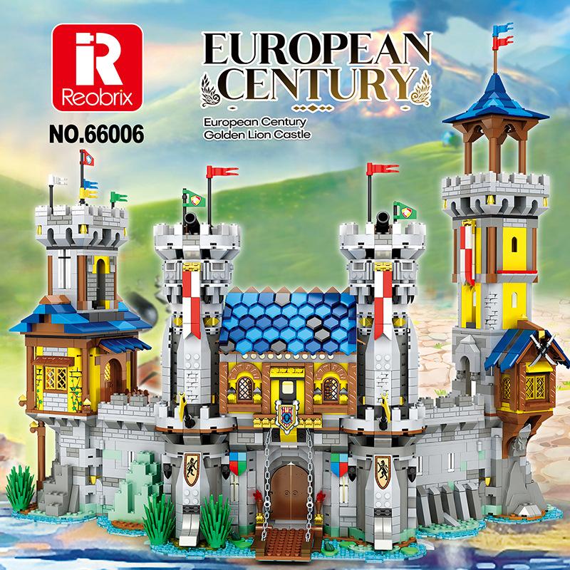 2722PCS Reobrix 66006 Medieval Castle Building Blocks Set - European Architecture Model Kit for Adults & Kids - Perfect for Home Decoration, Gift Giving & Collectible Display