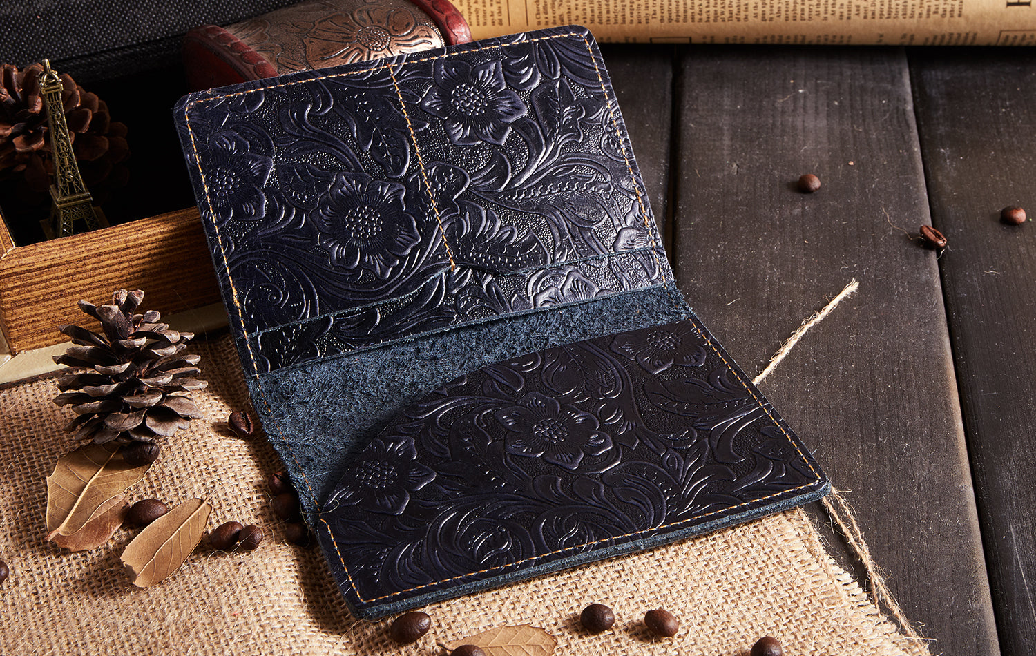 Premium Unisex Dual Fold Passport Holder - RFID Blocking Travel Wallet for Men & Women - Perfect for International Flights, Business Trips & Vacations