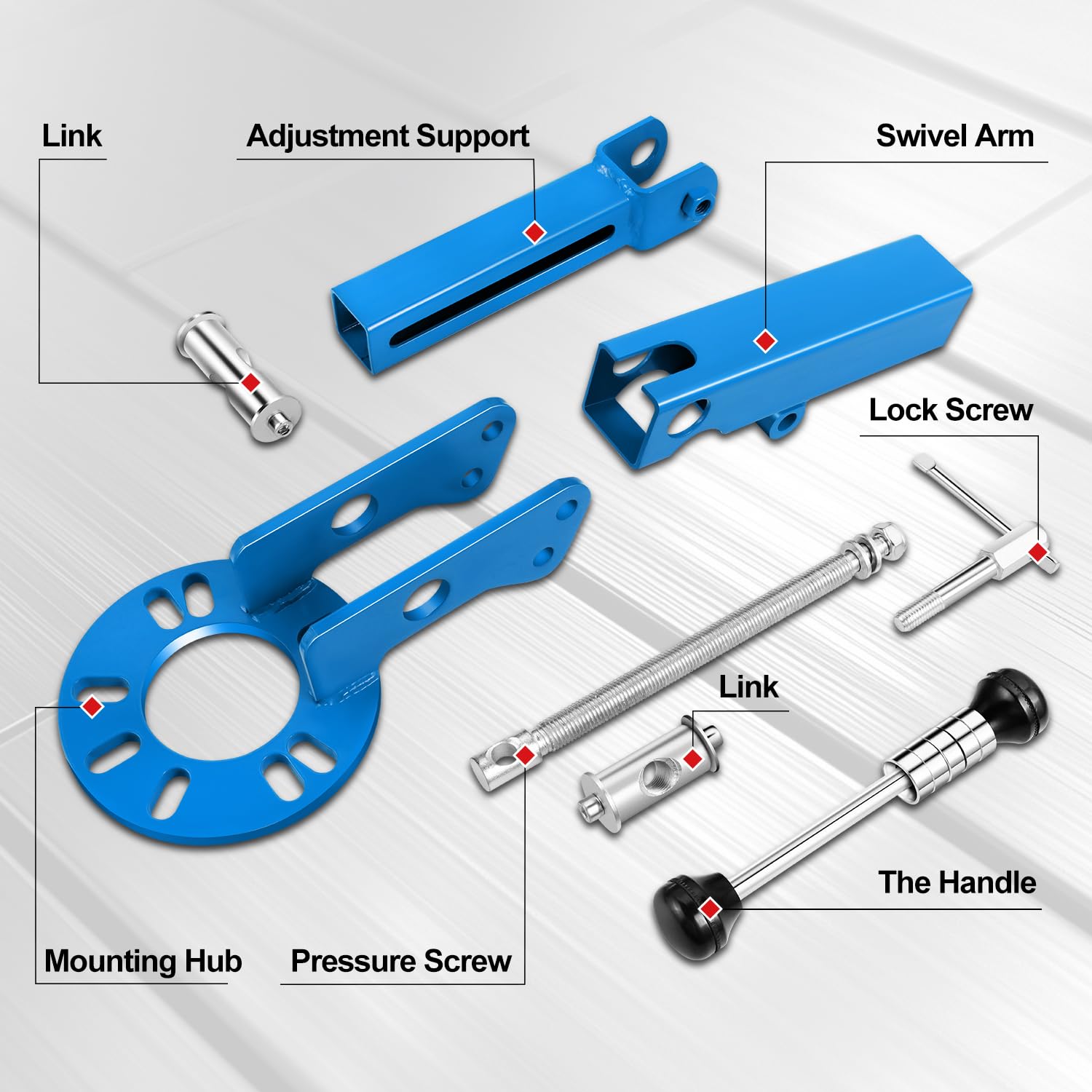 Auto Dynasty Heavy Duty Fender Roller Tool - Professional Wheel Rolling, Flaring & Reforming Kit for Car Body Repair (Blue) | Perfect for DIY Auto Maintenance & Custom Car Modifications