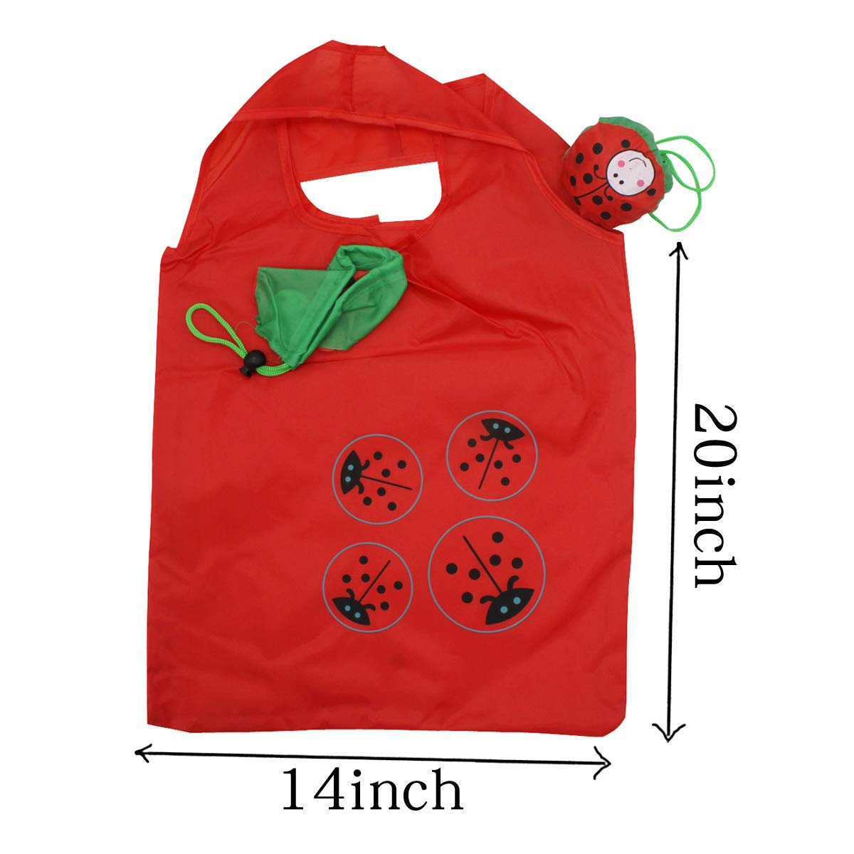 10-Pack Reusable Folding Shopping Bags - Eco-Friendly Compact Grocery Tote Bags for Groceries, Travel & Daily Use (Animal Print Design)