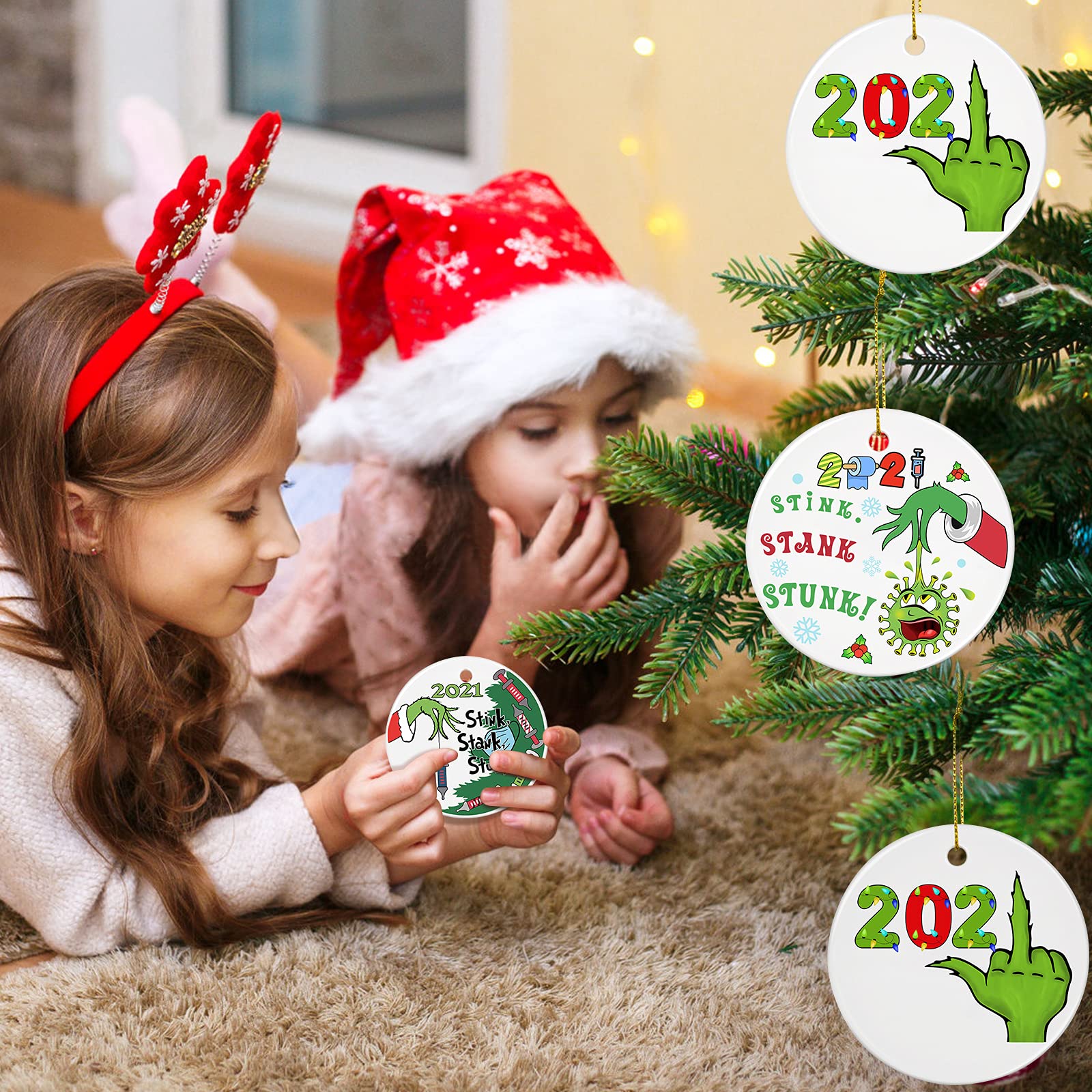 VARWANEO 2022 Christmas Ornaments Set - Shatterproof Clearance Holiday Decorations for Christmas Tree, Home & Office - Perfect Christmas Gifts for Family & Friends - Ideal for Holiday Parties, Tree Decorating & Festive Home Decor