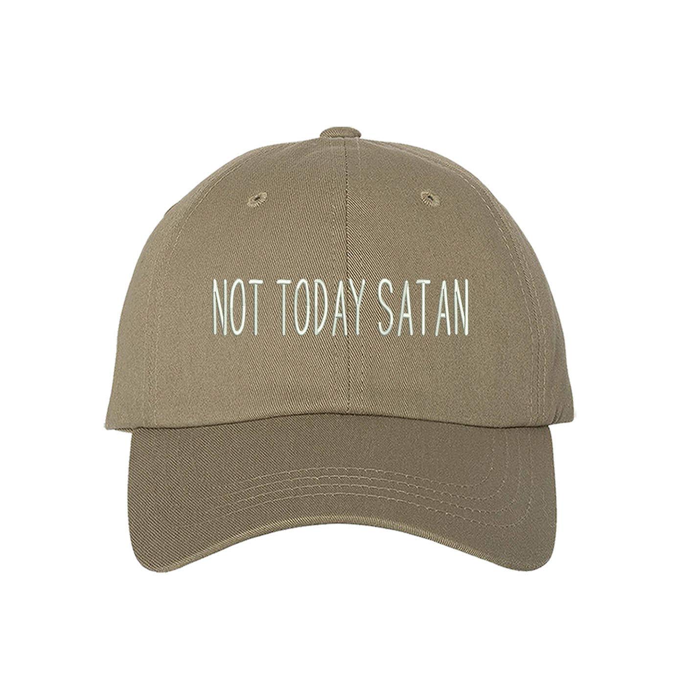 DSY Lifestyle Not Today Satan Baseball Cap - Funny Religious Hat for Men & Women - Perfect for Church, Halloween, and Everyday Wear