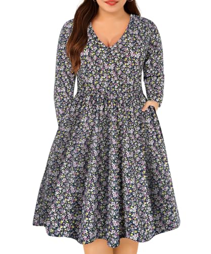 018-blue Floral