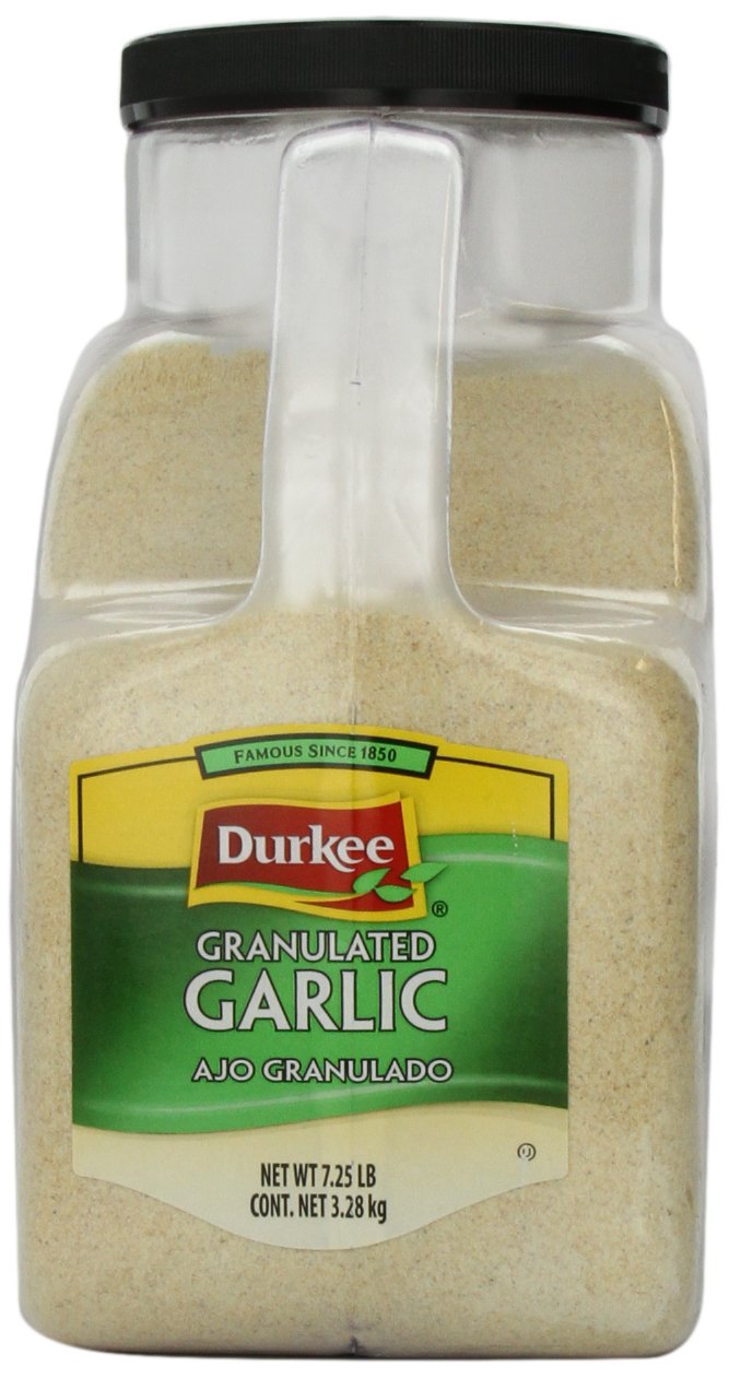 Durkee Granulated Garlic 7.25 lb - Pure Garlic Powder for Cooking, Baking & Seasoning - Bulk Spice for Restaurants, Home Chefs & Food Service