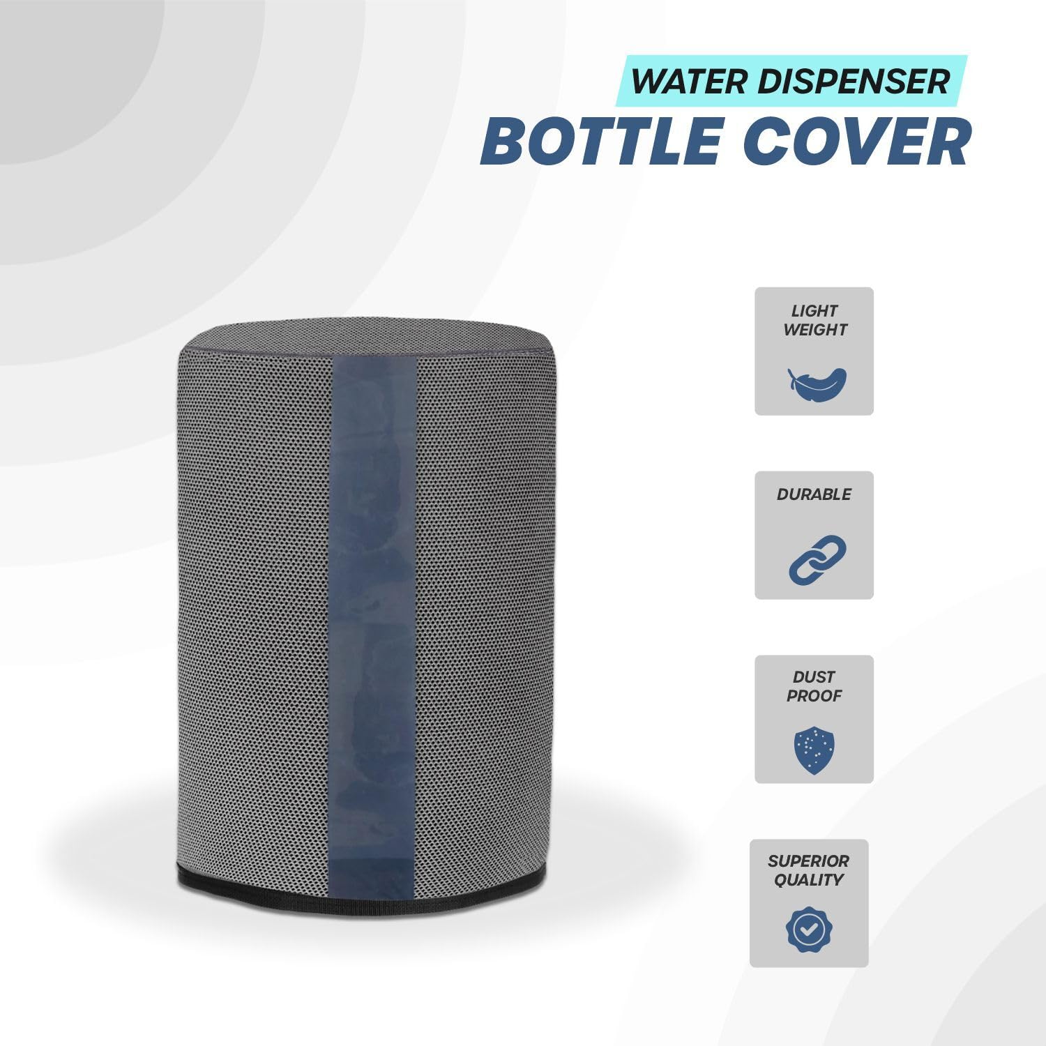 Crasome 20L Water Dispenser with Transparent Strap - Grey (DC-TS-Gry) | Perfect for Offices, Homes & Outdoor Activities | BPA-Free & Durable Design