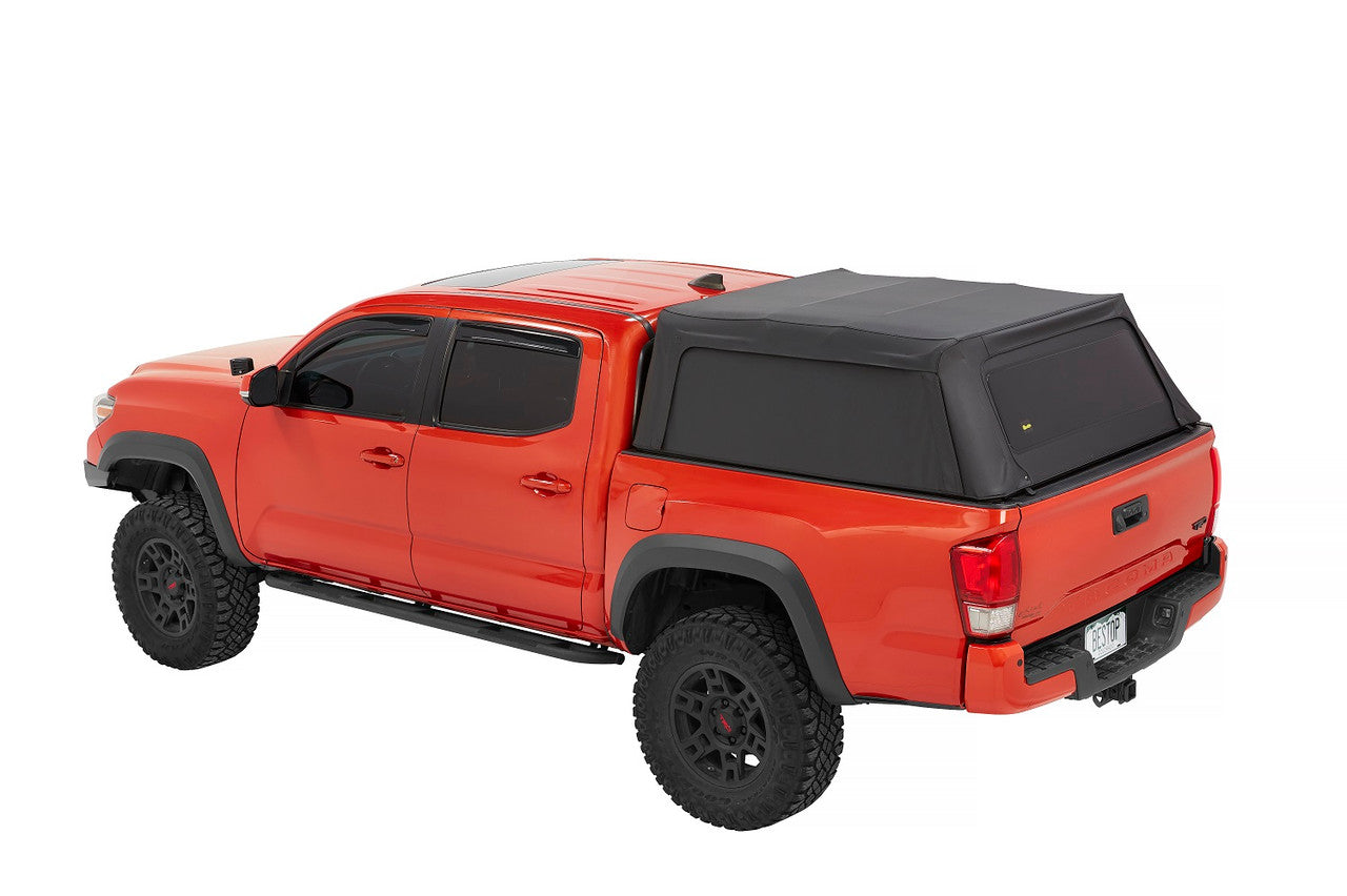 Bestop Supertop Truck Bed Cover for Ford Bronco & 2005-2023 Toyota Tacoma 5ft Bed - Durable Waterproof Tonneau Cover for Off-Road & Camping Adventures
