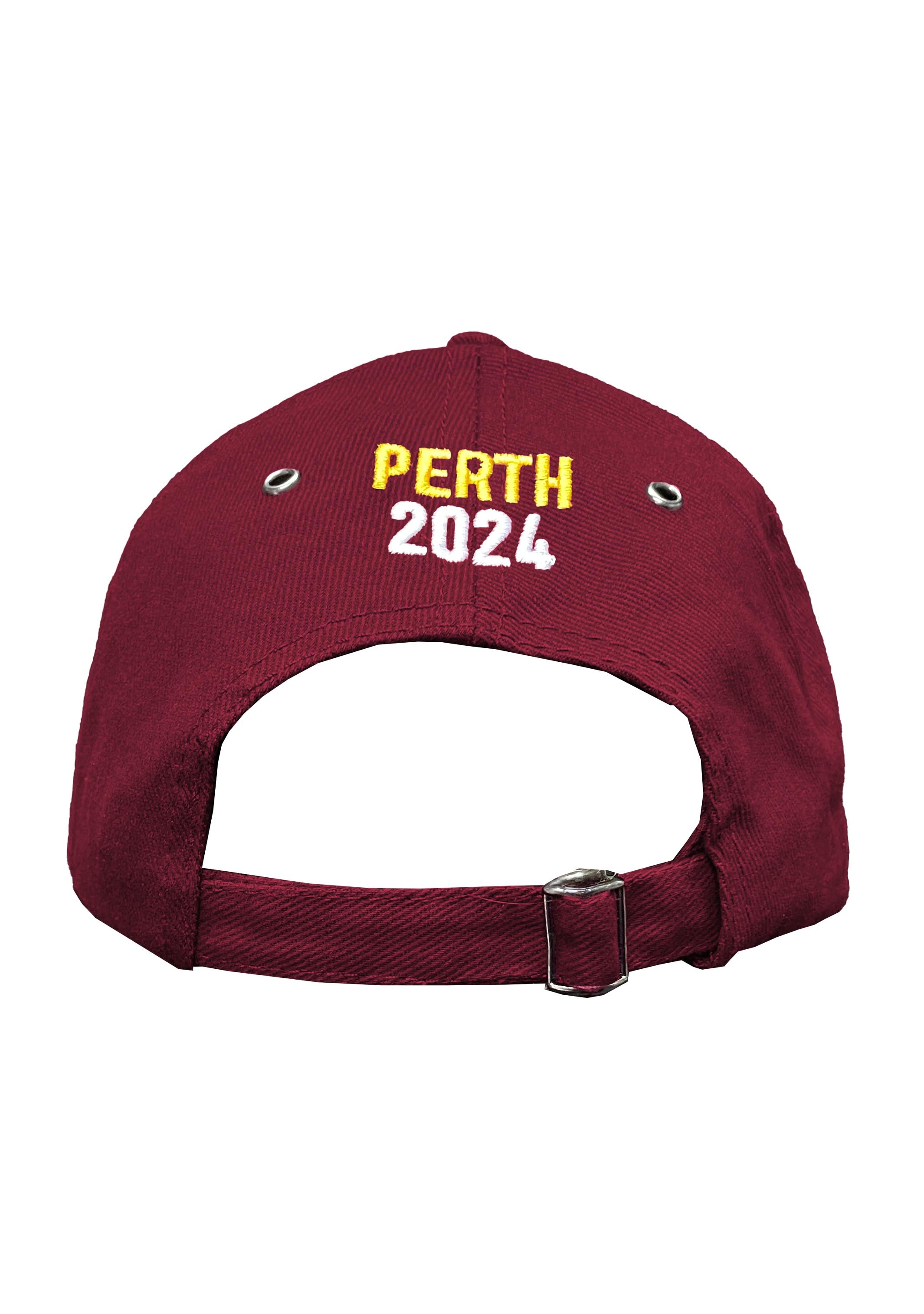 AS Roma Perth Tour Cap - Official Soccer Team Hat for Men & Women - Adjustable Baseball Cap for Fans, Travel & Outdoor Activities