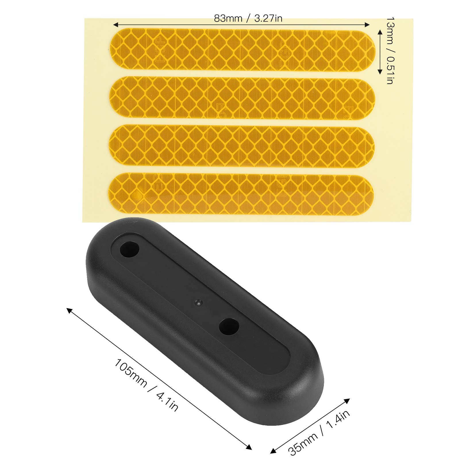 Keenso PET Plastic Electric Scooter Fork Cover - Decorative Rear Fork Protector with Reflective Sticker for Ninebot Max G30 | Commuter Safety & Customization Accessory