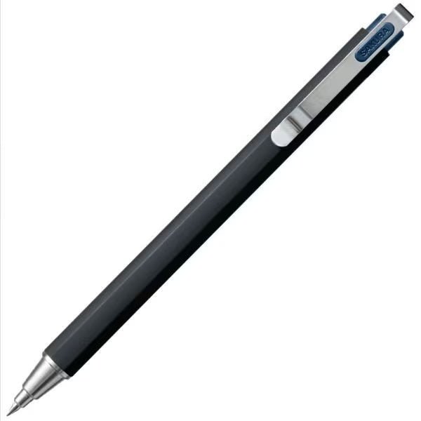 Ballsign iD Plus Gel Pen - Smooth Writing 0.5mm Fine Point - Black Ink - Sakura Japan - Perfect for Journaling, Note Taking & Office Use