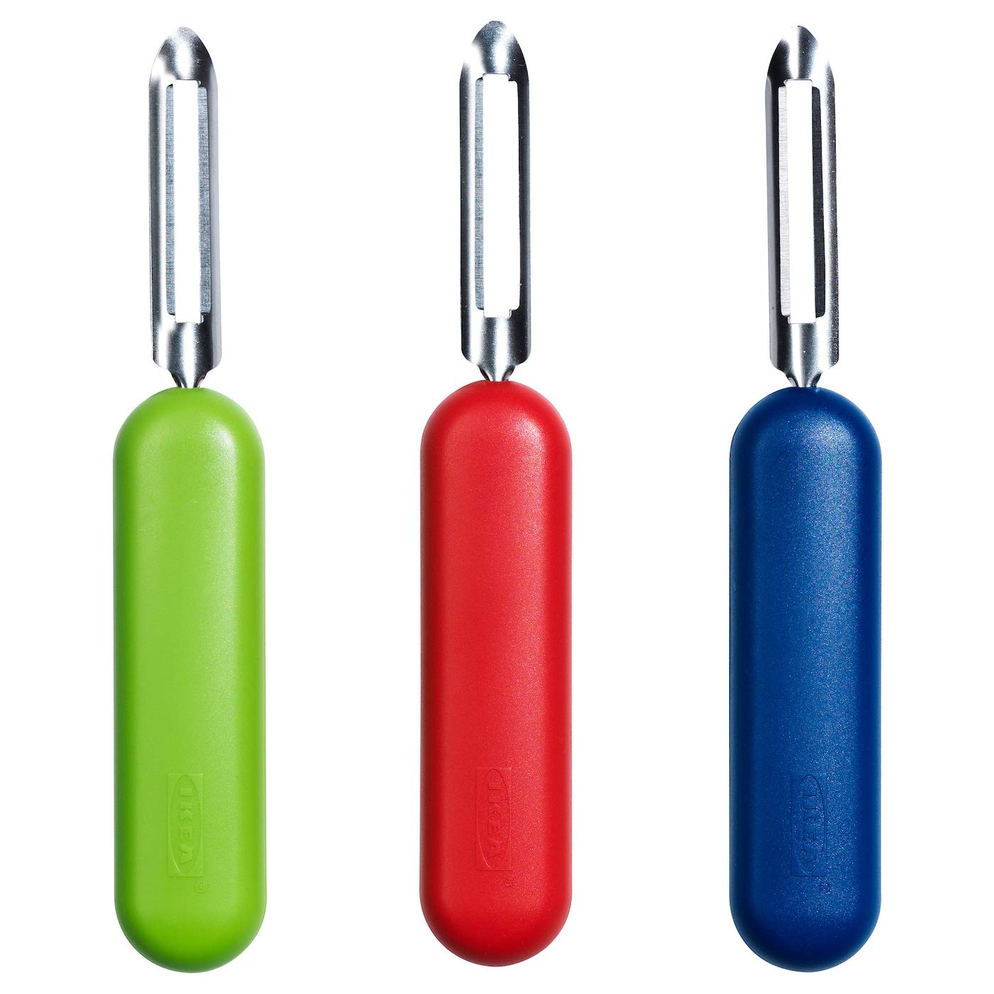 IKEA Potato Peeler Set - 3 Pack Multi-Color Kitchen Tools (Red, Green, Blue) for Peeling Vegetables & Fruits - Perfect for Home Cooking, Meal Prep & Professional Kitchens