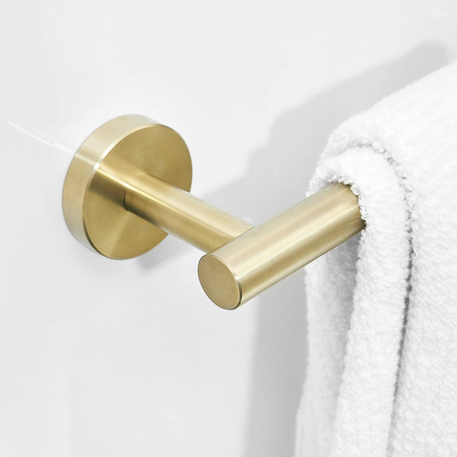 30 cm Brushed Gold Stainless Steel Single Towel Bar - Wall Mount Bathroom Towel Rack by Leekayer - Perfect for Modern Bathrooms & Spa-Like Home Decor