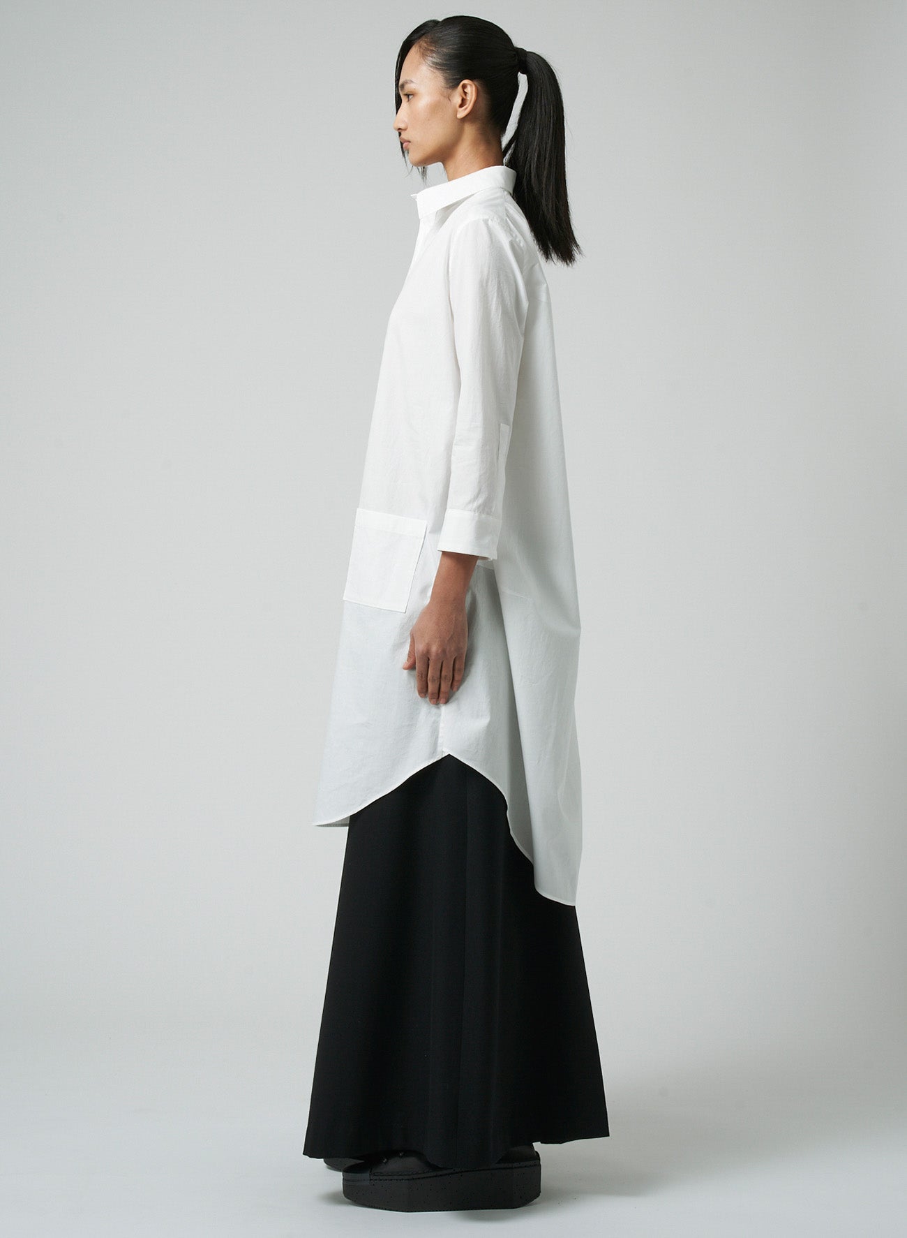 Stylish Cotton Broadcloth Balloon Silhouette Shirt Dress with Box Pocket - Perfect for Casual Outings, Office Wear & Summer Fashion