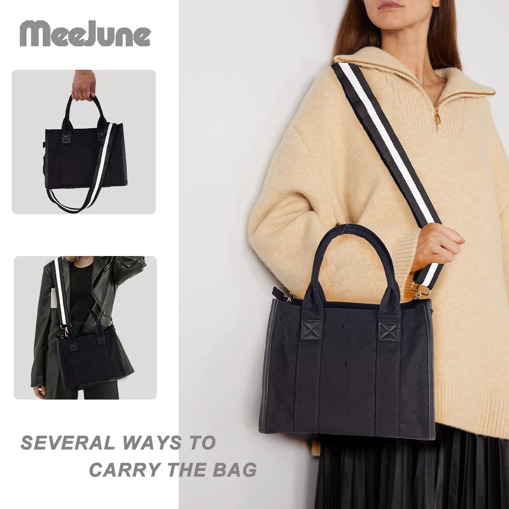 Stylish Canvas Tote Bag for Women - Durable Crossbody & Top Handle Handbag - Perfect for Shopping, Beach, Work & Travel Accessories