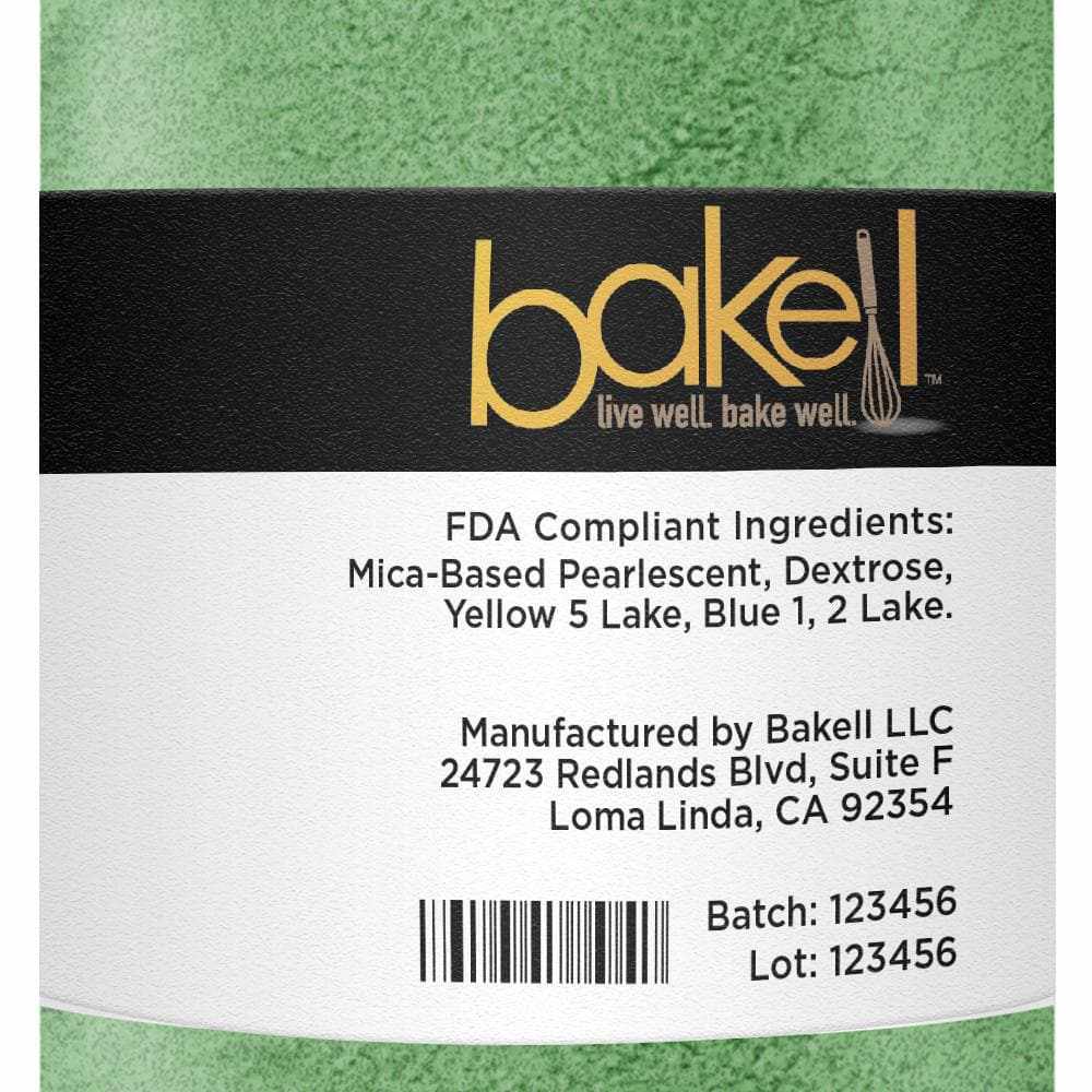 Premium Edible Classic Green Luster Dust - 1 lb Bulk Size for Cake Decorating, Candy Making & DIY Edible Crafts