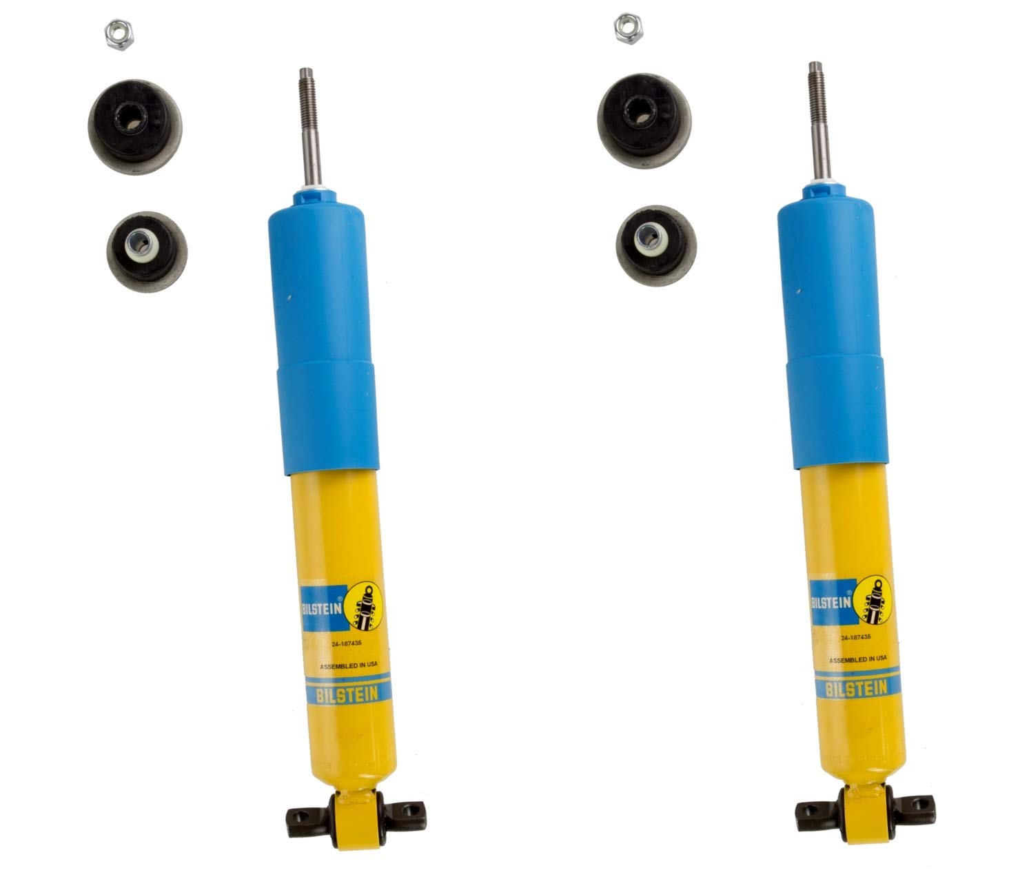 Bilstein B6 Performance Front Shock Absorbers - Pair Set of 2 for Chevy Express 2500 & Savana - Heavy Duty Suspension Upgrade for Smooth Rides & Towing