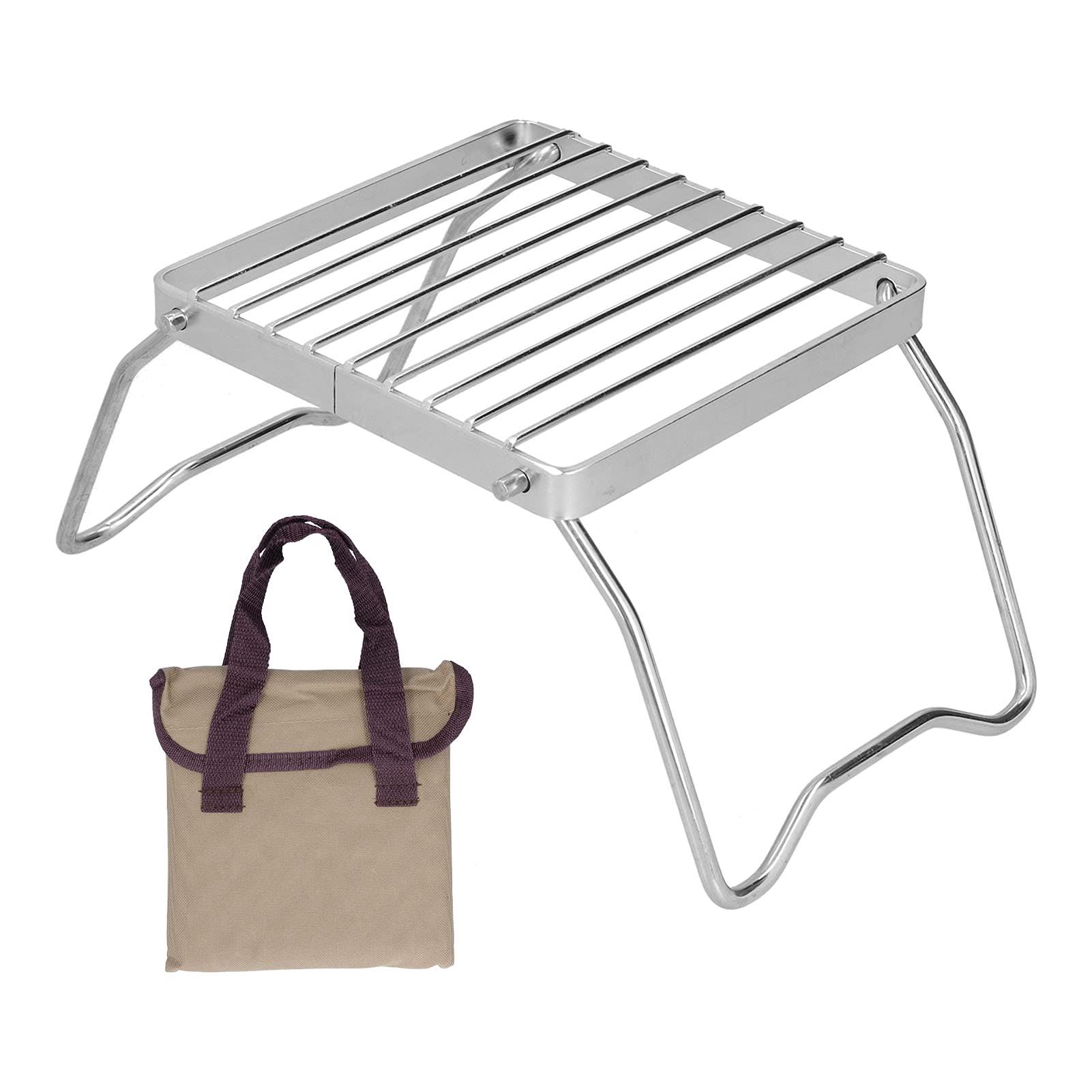 Liyeeo Foldable Oven Stand - Heavy Duty Portable Cooking Rack for Camping, Hiking, Picnics & Outdoor Travel | Durable Steel Construction with Stable Load Bearing Design | Perfect for Grilling, BBQ & Outdoor Cooking Adventures
