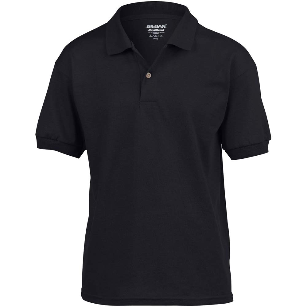 Gildan DryBlend Kids' Unisex Polo Shirt - Comfortable Cotton Blend for School, Sports & Casual Wear - Boys & Girls Short Sleeve Tee
