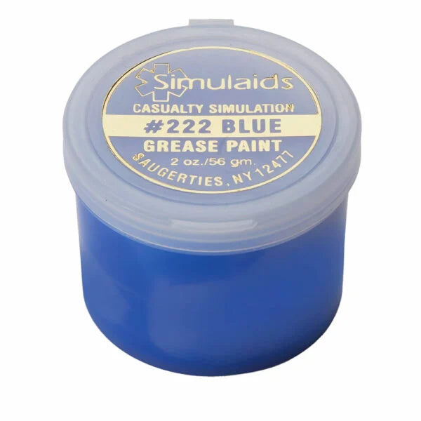 Professional Grease Paint - Vibrant Blue for Face & Body Art | Halloween, Cosplay, Theater Makeup