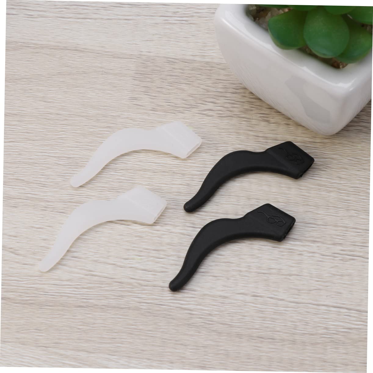 DOITOOL 30 Pairs Silicone Glasses Holder Straps - Anti-Slip Eyeglass Ear Hooks & Leg Covers - Glasses Stand Accessories (White) for Reading, Sports & Outdoor Activities