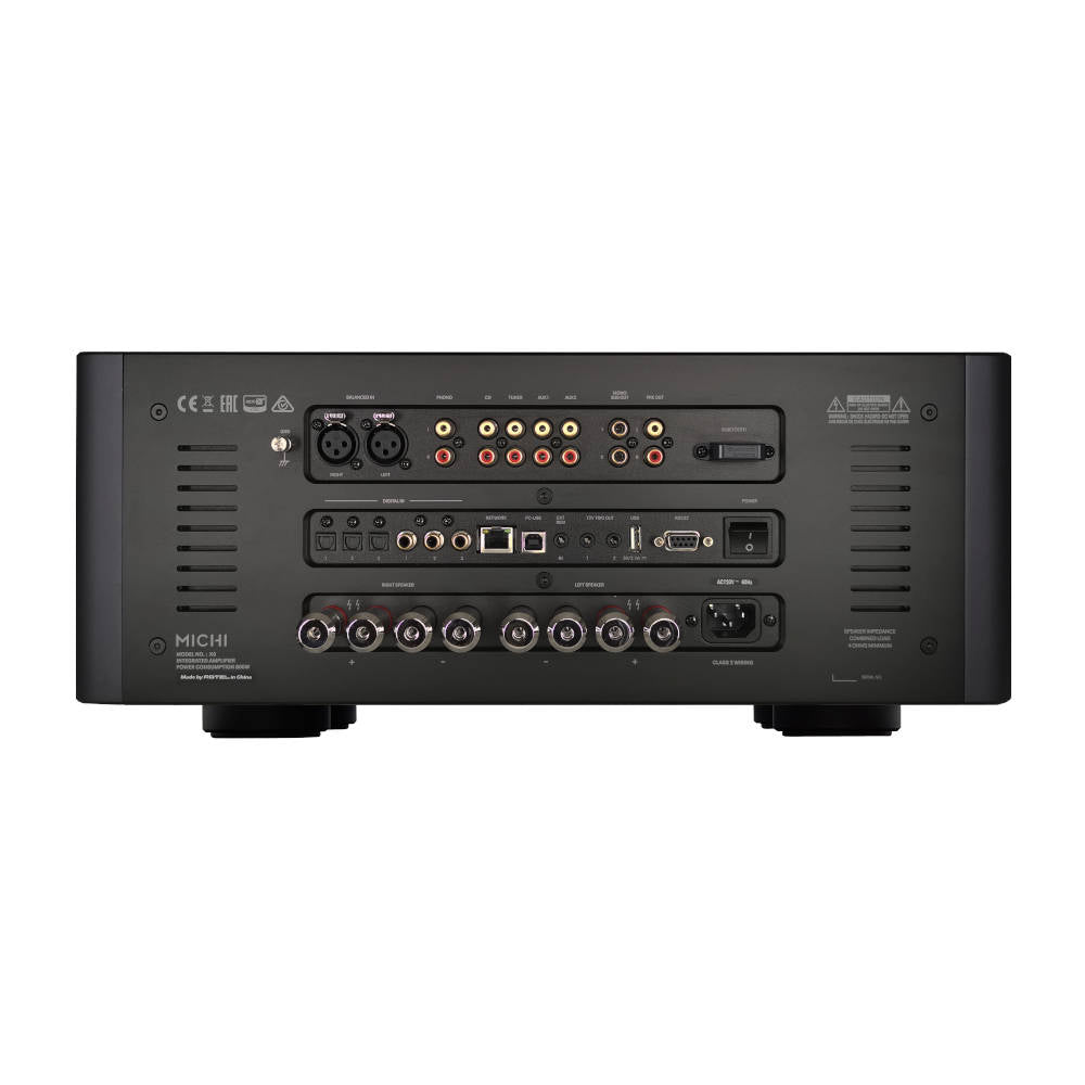 Michi X5 Series 2 Stereo Integrated Amplifier - High Power Home Audio Receiver with Bluetooth, Perfect for Home Theater & Music Listening