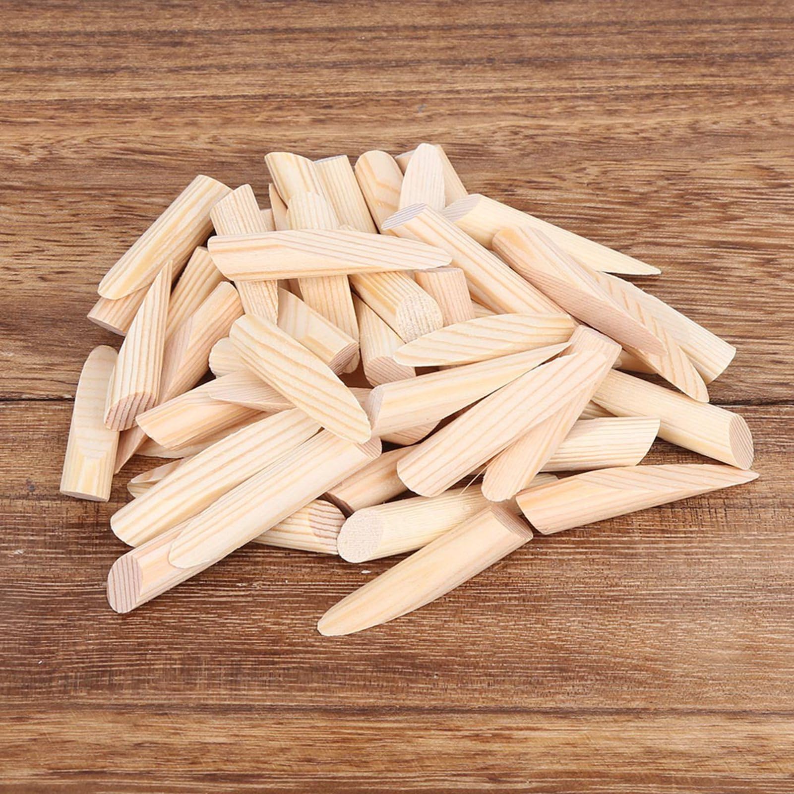 50pcs Solid Wood Pocket Hole Plugs - Pine Wooden Plugs for Pocket Hole Jigs - Perfect for Woodworking, DIY Projects & Furniture Repair - Home Improvement & Cabinet Making Essential