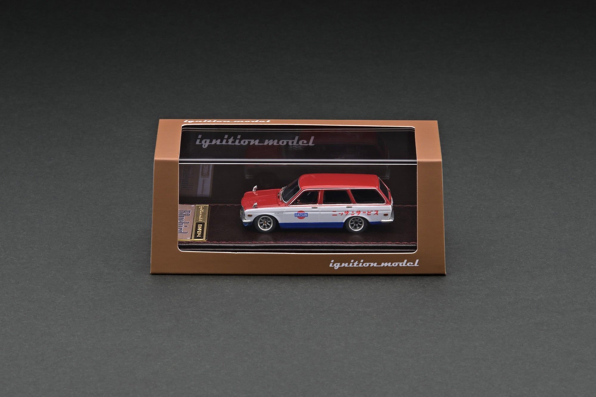 1/64 Scale Datsun Bluebird 510 Wagon Diecast Model Car - Red, White & Blue Classic Japanese Collector's Vehicle for Display, Gifts & Racing Enthusiasts