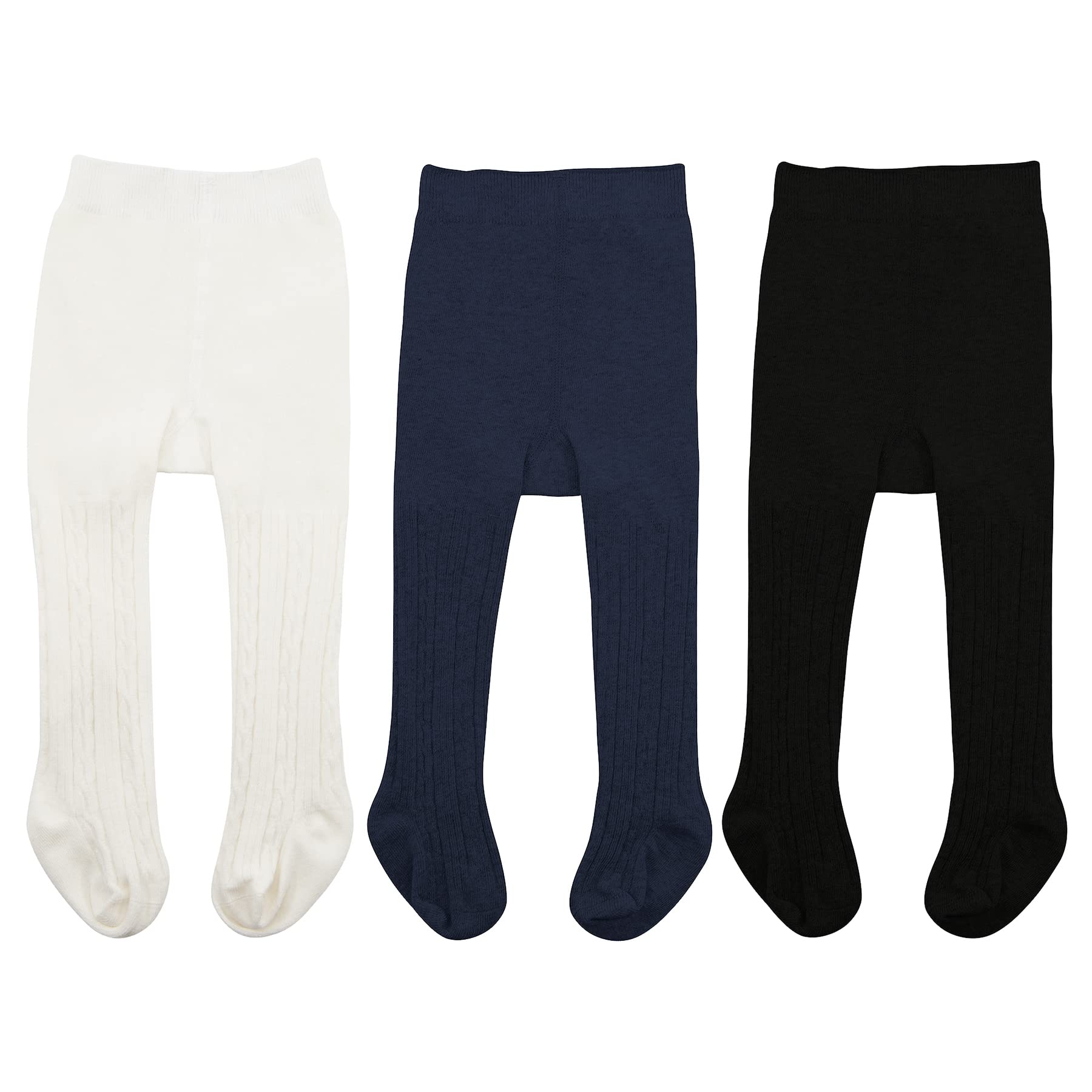 Zando Infant Soft Tights - Seamless Baby Girl Leggings for Winter | Warm Knit Toddler Stockings & Newborn Pants - Perfect for Playtime, Daycare & Cold Weather Outfits