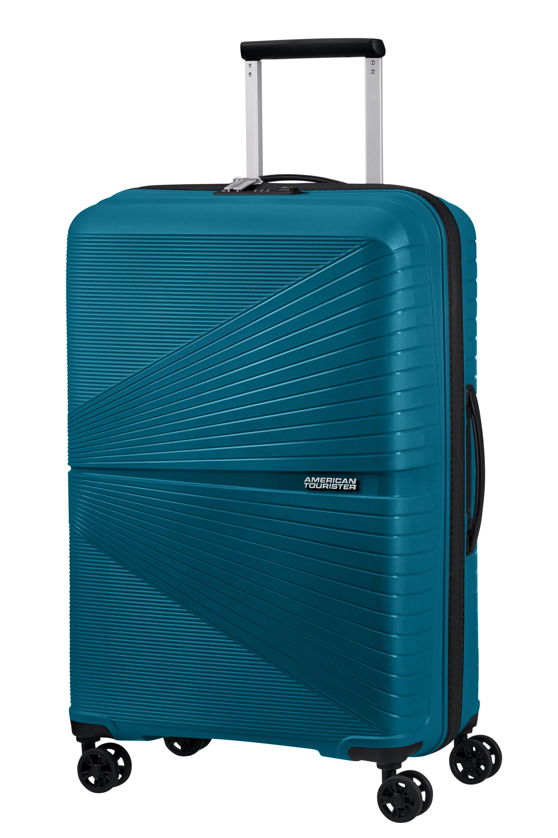 American Tourister Airconic 68cm Medium Suitcase - Lightweight Spinner Luggage with 360° Wheels, Deep Ocean Blue | Perfect for Business Travel & Weekend Getaways