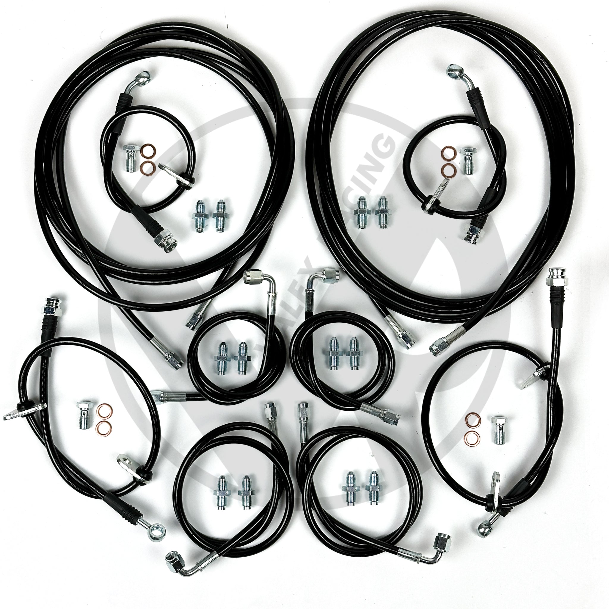 2002-2006 Acura RSX Type S Complete Brake Line Kit with ABS Delete - High Performance Stainless Steel Brake Lines for Track & Street Racing