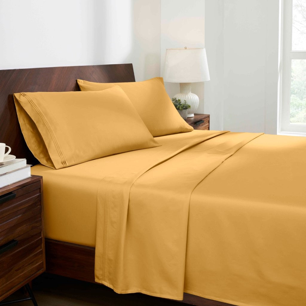 Premium 1000 Thread Count Egyptian Cotton Sheet Set - Eco-Friendly, Breathable & Hypoallergenic - Perfect for Luxury Bedding & Hot Sleepers