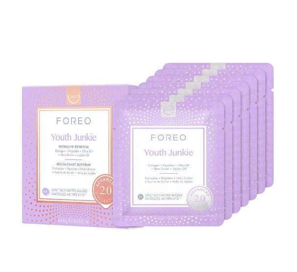Youth Junkie™ UFO Facial Mask by FOREO - Rejuvenating Skincare Treatment for Glowing Skin | Perfect for At-Home Spa Nights & Travel Self-Care Routines