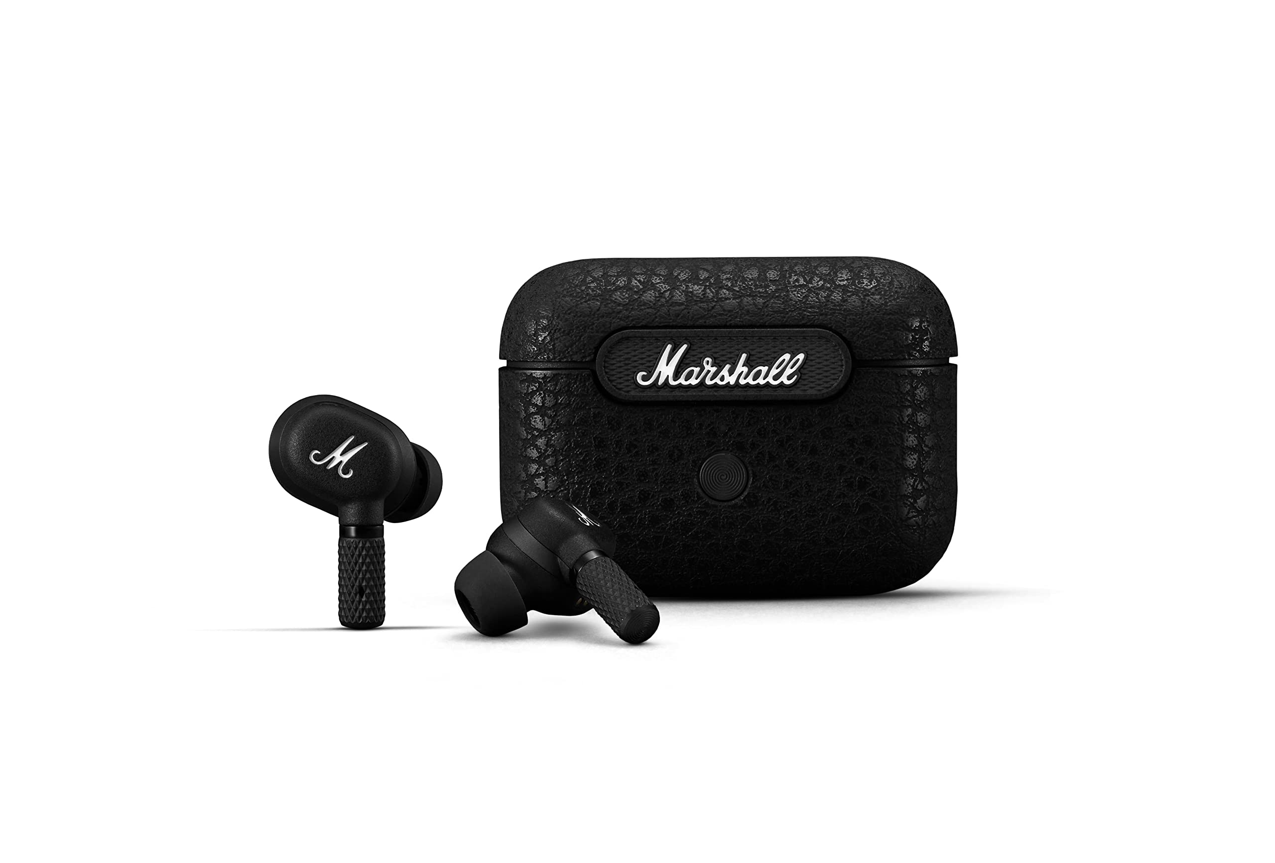 Marshall Motif True Wireless Noise Canceling Headphones - Bluetooth Earbuds with Active Noise Cancellation, 30H Playtime, IPX5 Waterproof, Comfort Fit for Gym, Running & Travel (Black)