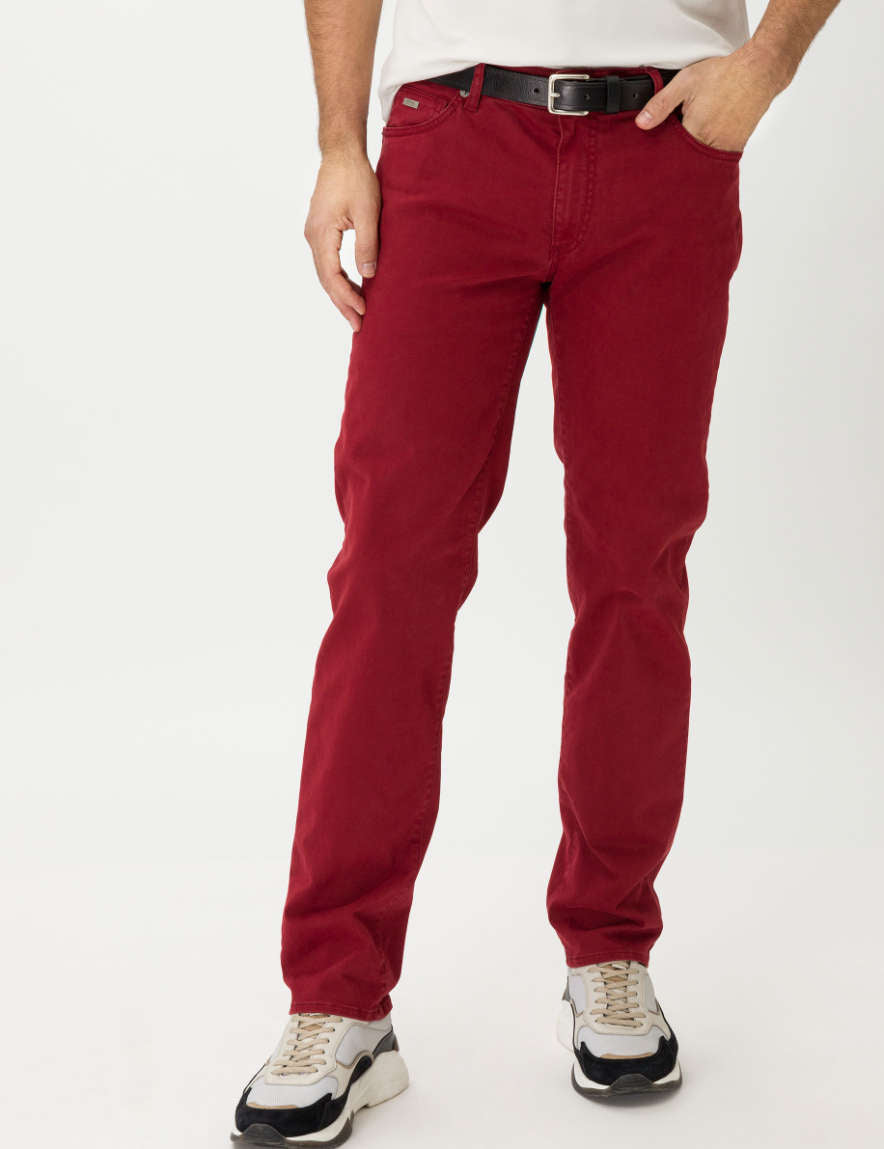 BRAX RED Solid Marathon Cadiz Pants for Men - Comfortable & Durable Work Pants for Running, Hiking & Outdoor Activities