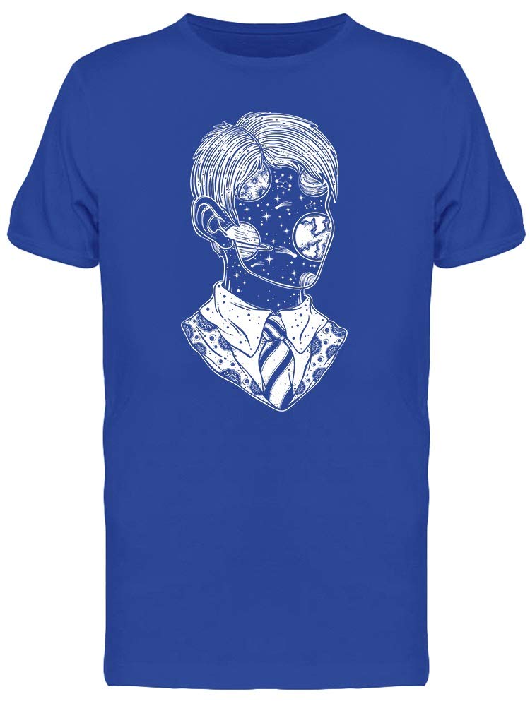 Space Face Graphic T-Shirt for Men - Trendy Astronaut Print Tee - Perfect for Casual Wear, Street Style & Everyday Outfits