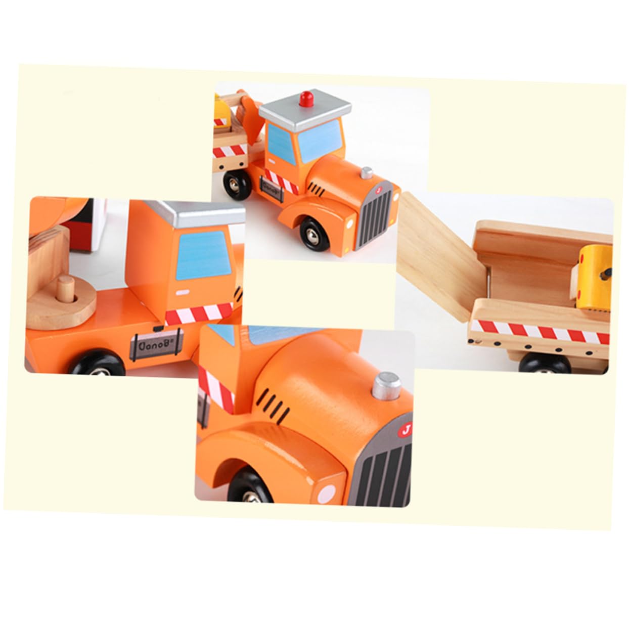 Musisaly Wooden Construction Vehicle Toy Set - 1PC Excavator & Engineering Car for Kids | STEM Learning, Pretend Play, Birthday Gifts for Boys & Girls | Perfect for Sandbox Play, Construction Theme Parties
