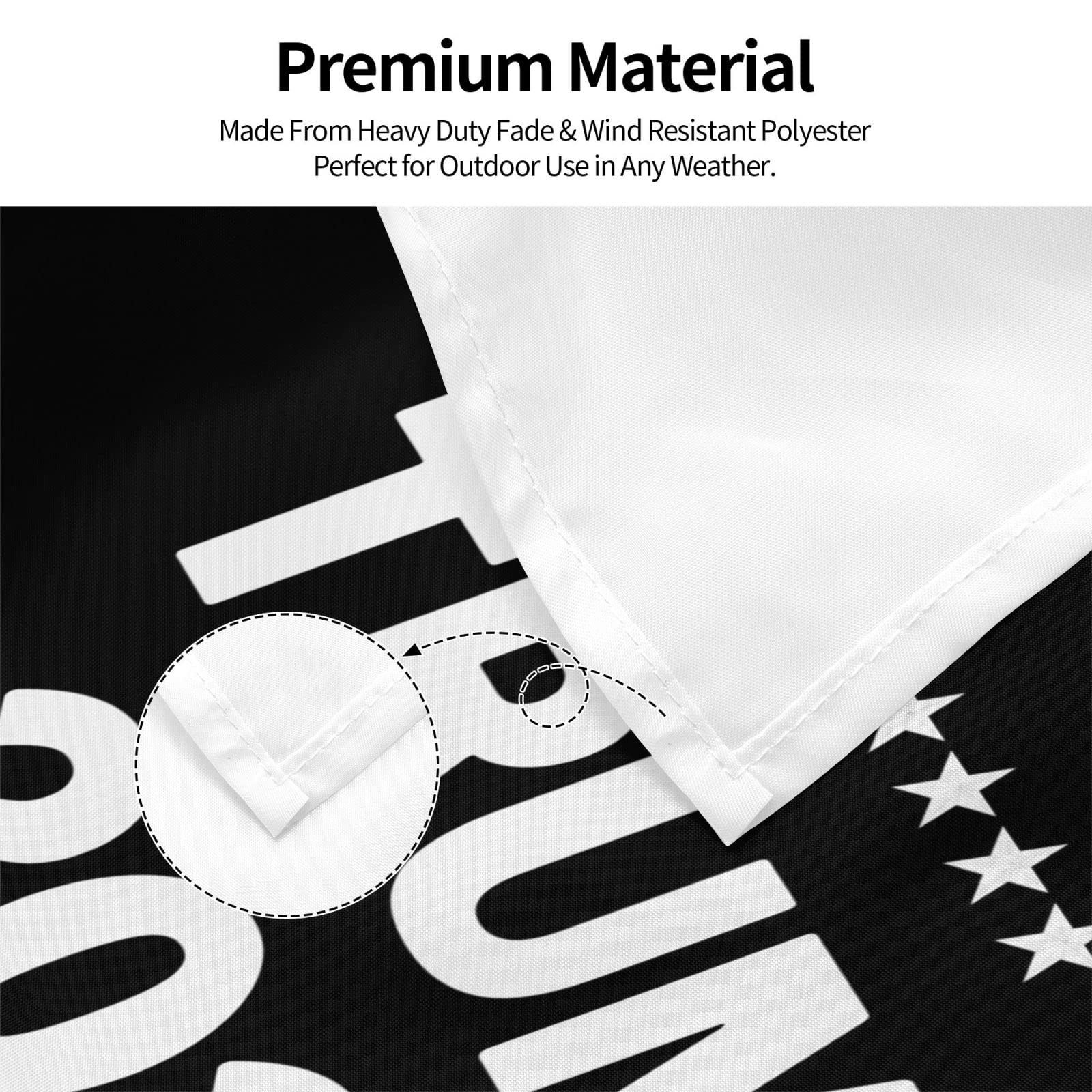 Trump 2024 Flag - Anti Joe Biden Flag 3x5 Ft with Metal Grommets - Durable Political Yard Banner for Campaigns, Protests & Patriotic Displays