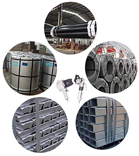 INTBUYING Pneumatic Strapping Tool Kit - Heavy Duty Metal Strapping Tensioner & Cutter Sealer for Steel Banding - Ideal for Warehouse, Shipping, and Industrial Packaging Applications