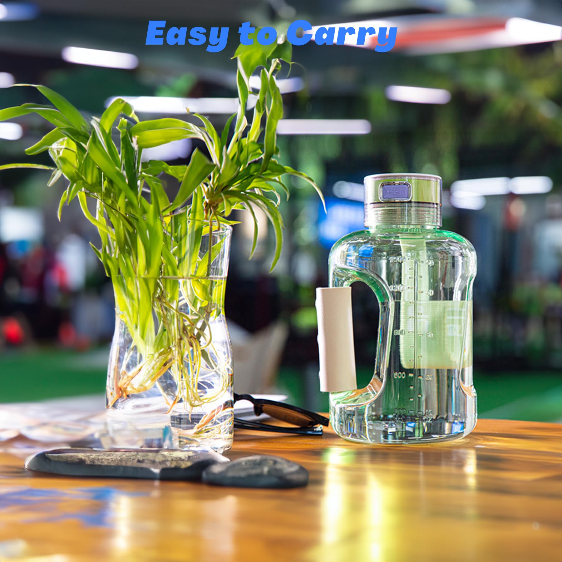 1.5L/50 Oz Large Capacity Hydrogen Water Bottle Generator with SPE/PEM Technology - Portable Hydrogen Rich Water Maker for Home, Gym & Travel - Improve Hydration & Wellness for Active Lifestyles