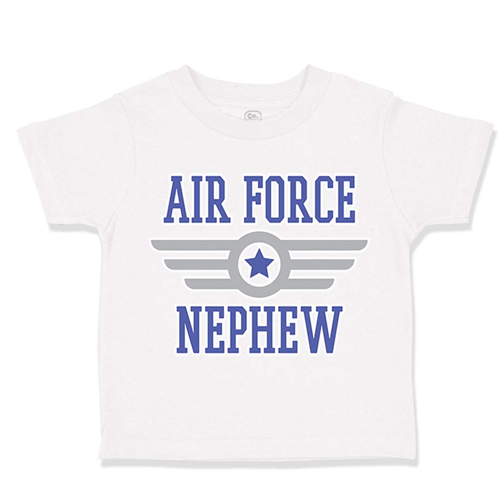 Adorable Air Force Toddler T-Shirt for Nephews & Nieces - Soft Cotton Kids' Military Apparel - Perfect for Family Gatherings & Air Force Themed Events