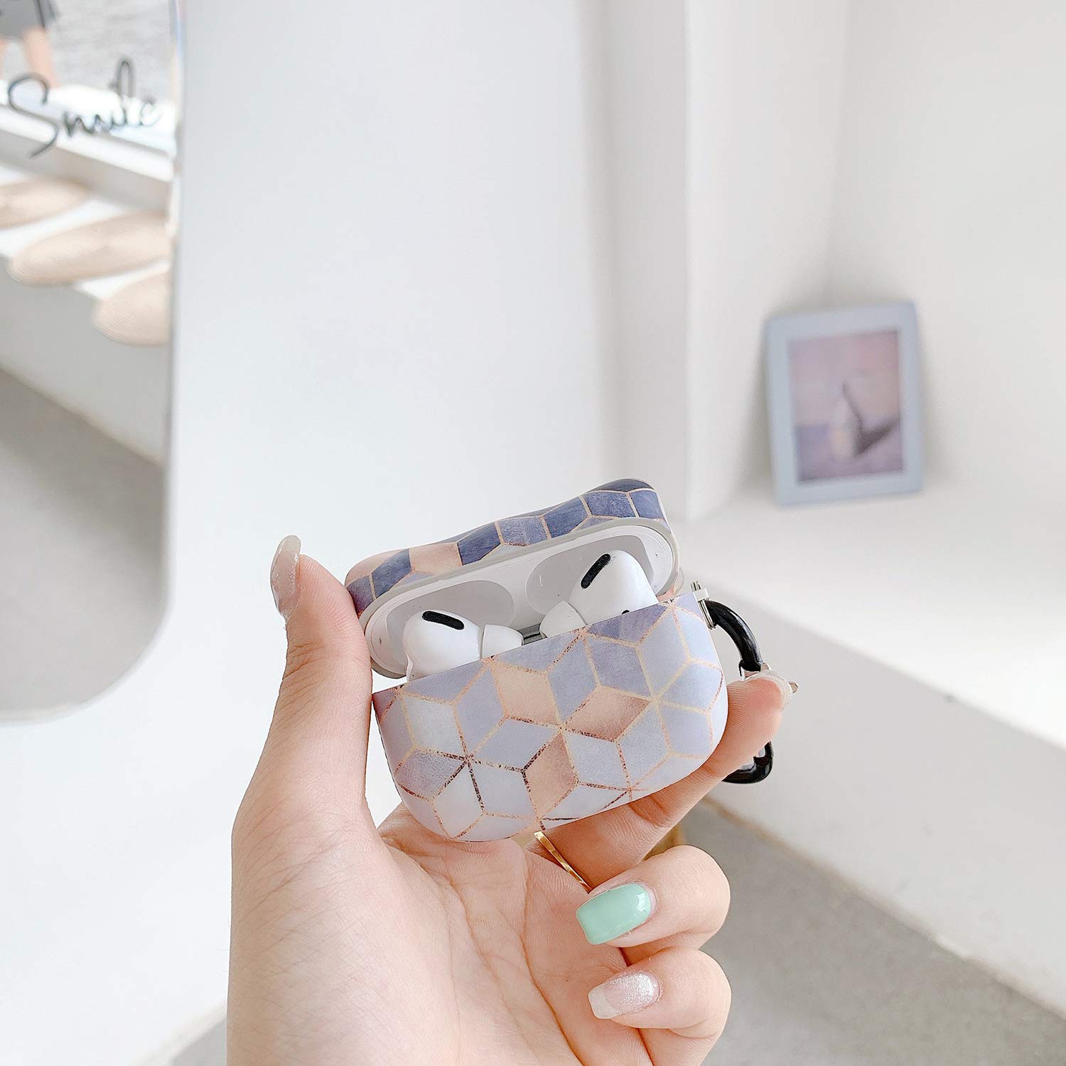 Premium Shockproof Protective Case for AirPods Pro (2019) - Portable Cover with Keychain, Durable & Lightweight - Perfect for Travel, Gym, and Everyday Use