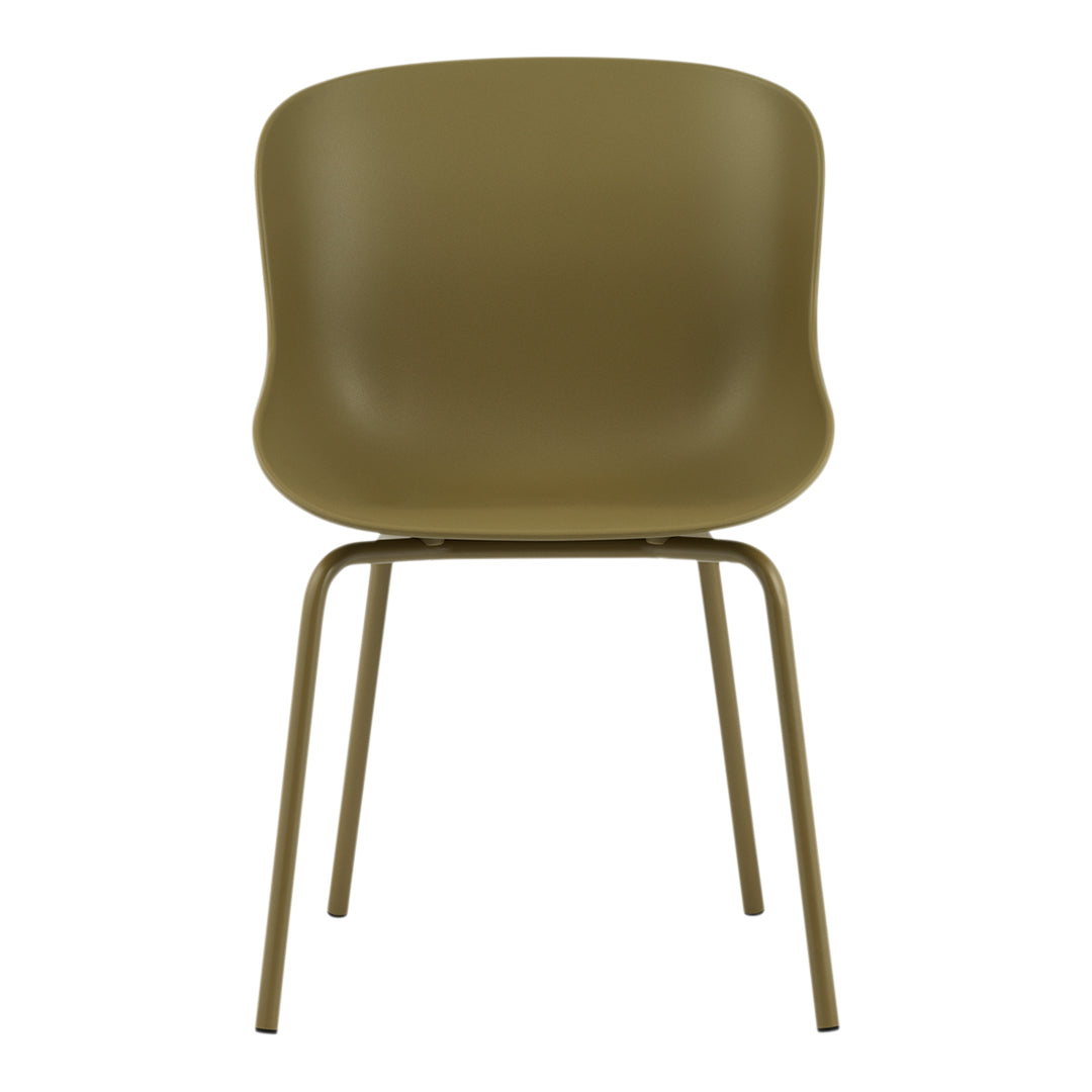 Modern Hyg Side Chair with Sturdy Steel 4-Leg Base - Perfect for Dining Room, Kitchen, or Office Workspace