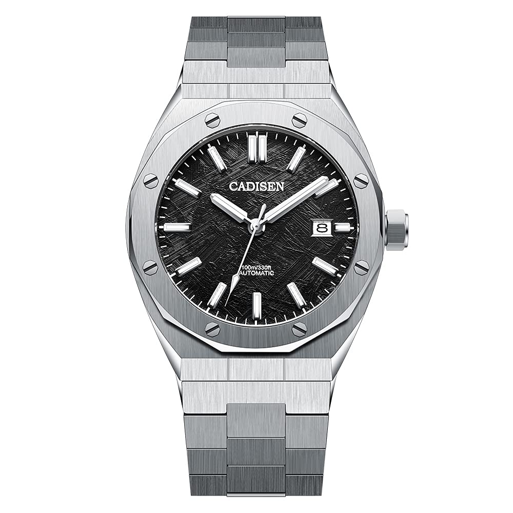 CADISEN Men's Automatic Mechanical Watch - 100M Waterproof Luxury Dress & Casual Wristwatch for Business, Office, and Everyday Wear