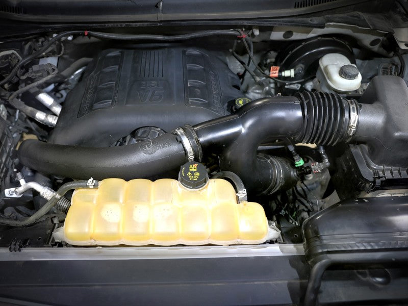 aFe 15-16 Ford F150 V6 3.5L Turbo Inlet Pipes - High Performance Air Intake System (Black) - Upgrade for Better Engine Airflow & Horsepower Boost - Perfect for Off-Roading & Towing