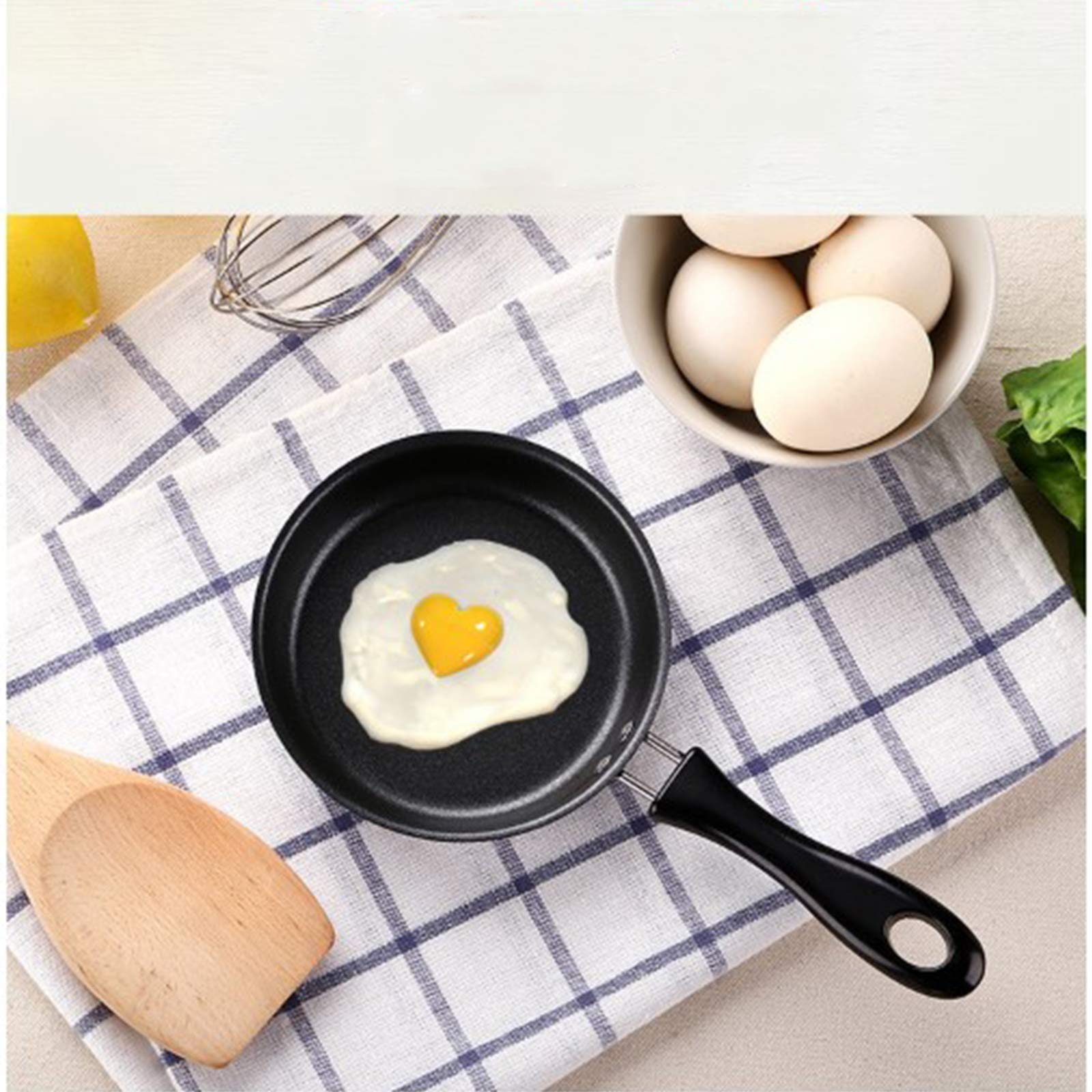 Non-Stick Mini Frying Pan 12cm - Perfect for Pancakes, Eggs, Omelets & Frittatas - Round Nonstick Skillet with Coating for Easy Cooking - Ideal for Breakfast, Camping & Small Kitchen Use
