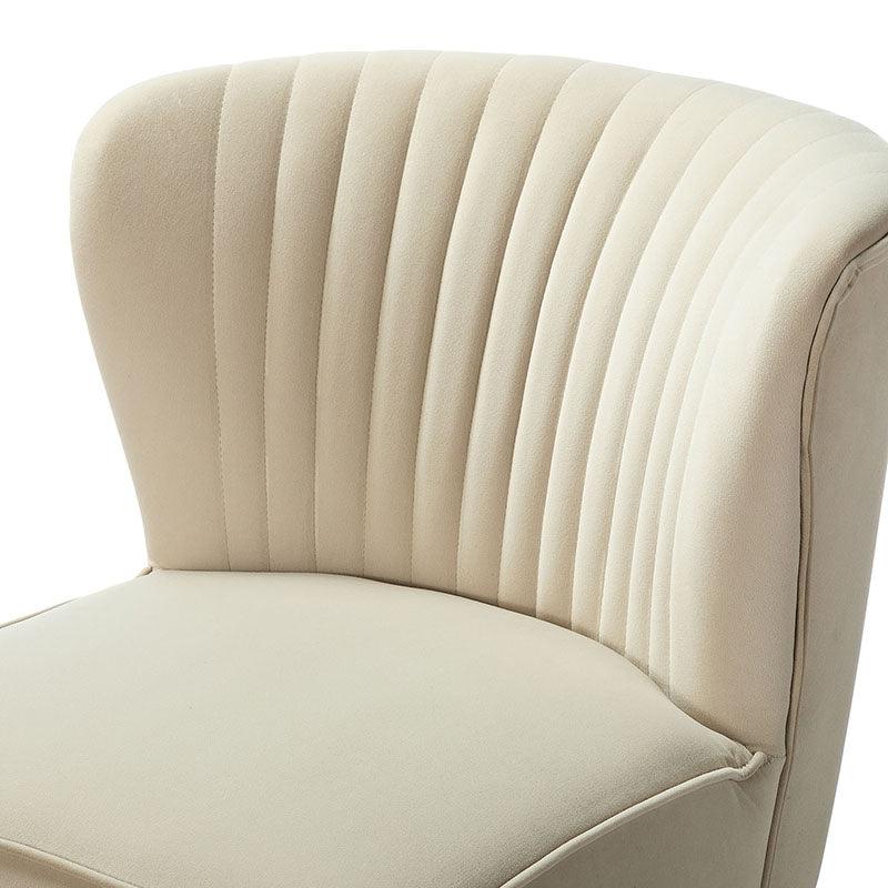 Lola Velvet Side Chair - Modern Upholstered Accent Chair for Living Room, Bedroom & Office - Soft Velvet Fabric with Sturdy Wooden Legs - Perfect for Dining, Lounge & Home Decor
