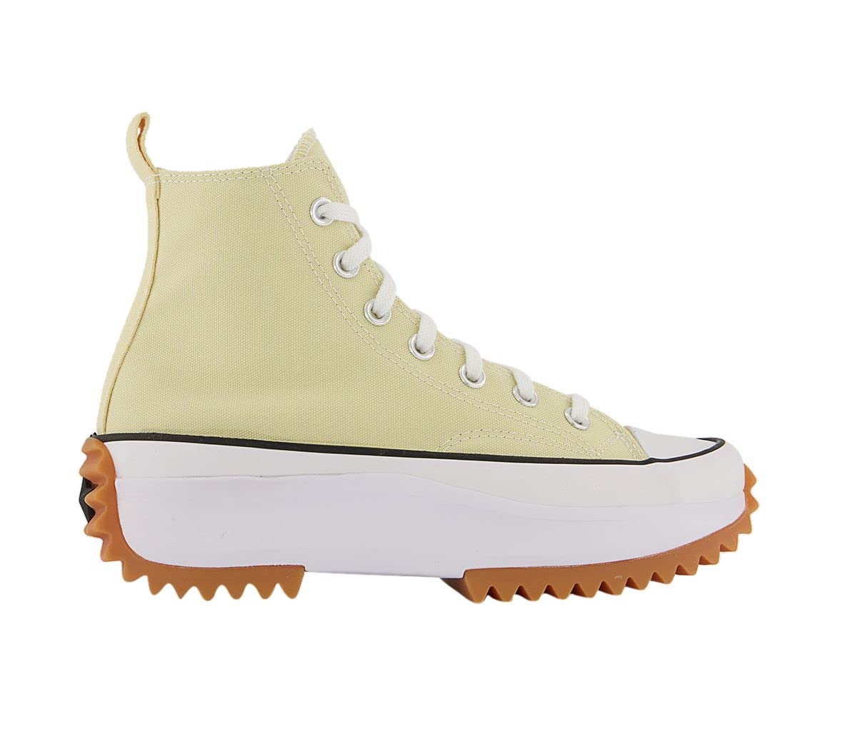 Converse Run Star Hike High Top Sneakers for Women - Lemon Drop Color - Size 6.5 (Women's) / 5 (Men's) - Trendy Platform Shoes for Casual Wear, Street Style & Everyday Fashion