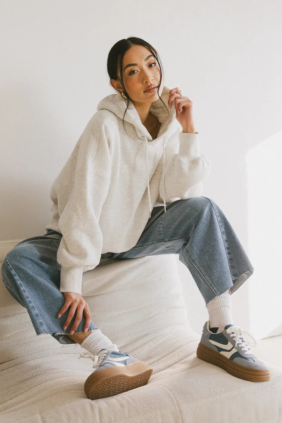 Andie Oversized Hoodie for Women - Soft Fleece Pullover Sweatshirt with Kangaroo Pocket, Cozy Loungewear for Fall & Winter, Perfect for Casual Outfits, Home Relaxing, and Travel