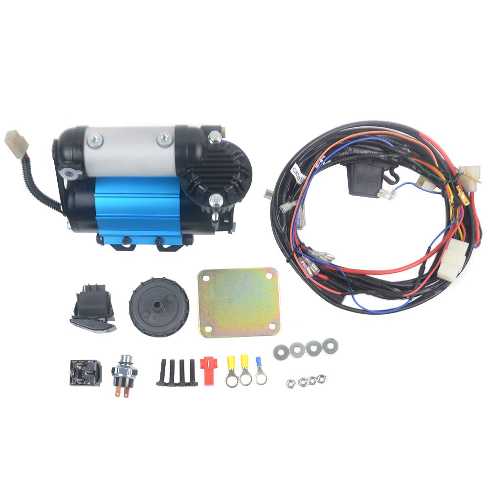CKMA12 High Output 12V Air Compressor System - Single Motor Replacement for Tire Inflation & Air Locker Differentials | Off-Roading, 4x4 Vehicles, Truck & SUV Tire Pumping